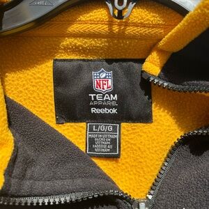 Reebok Yellow and Black Lightweight NFL Jacket